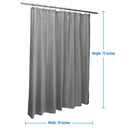 2 of 4:Bath Bliss Microfiber Soft Touch Dash Design Shower Curtain Liner in Heather Grey 