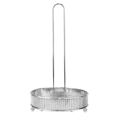 2 of 4:Porte-essuie-tout sur pied en acier Pave de Home Basics, chromé 