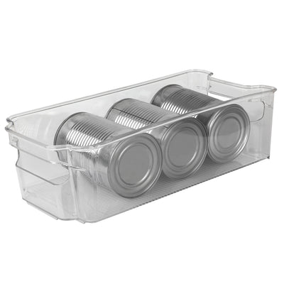 1 of 5:Home Basics Contenedor multiusos de plástico para frigorífico, transparente 