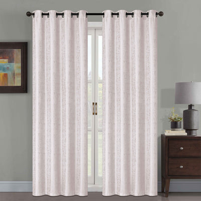 9 of 13:Ayla Crushed Jacquard Grommet Window Panel, 54x84 Inches 