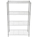 2 of 4:Home Basics 4 Tier Wide Steel Wire  Shelf, Grey 