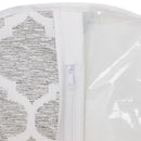4 of 4:Home Basics Arabesque Non-Woven Dress Bag with Clear Window, White 