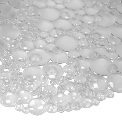 2 of 5:Home Basics Double Bubble Bath Mat, Clear 
