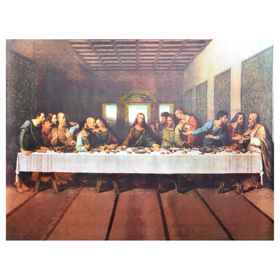 1 of 1:PREMIUS The Last Supper Oversized Hand Embellished Canvas, 47.5x35.5 Inches 