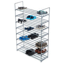 2 of 4:Étagère à chaussures polyvalente à 8 niveaux Home Basics, gris 