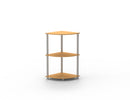 1 of 1:Home Basics Estante esquinero de madera de 3 niveles, natural 