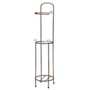 2 of 2:Bath Bliss Organizador y dispensador de papel higiénico en bronce aceitado 