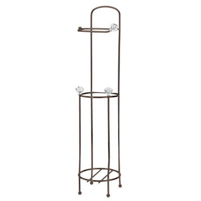 2 of 2:Bath Bliss Organizador y dispensador de papel higiénico en bronce aceitado 