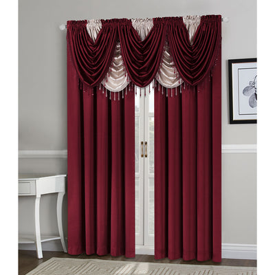 24 of 25:Regency Crushed Satin Rod Pocket Window Panel and Valance Treatments, All Sold Separately 