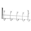 2 of 5:Home Basics 5 Hook Hanging Rack with Crystal Knobs, Chrome 