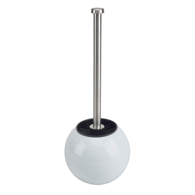 2 of 4:Brosse WC et support Bath Bliss Globe Design en blanc 