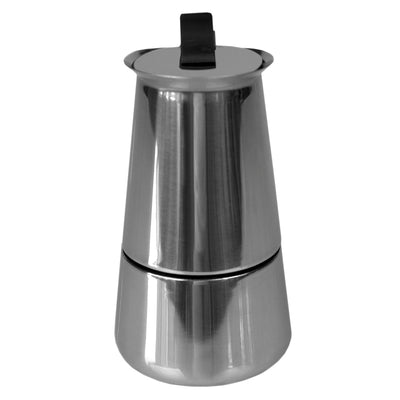 3 of 7:Home Basics2 Cup Demitasse Shot Stainless Steel Stovetop Espresso Maker, Silver 