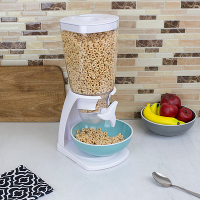 5 of 5:Home Basics Single Cereal Dispenser, White 