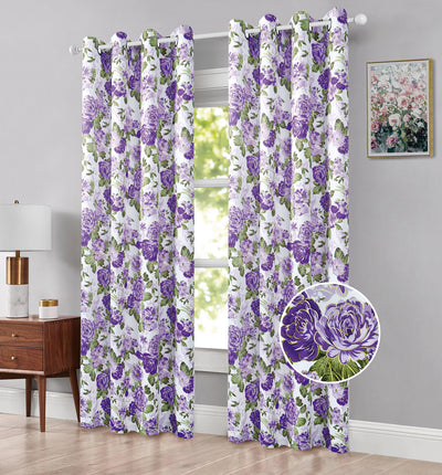 2 of 6:Marion Peony Room Darkening Grommet Window Panel, 54x84 Inches 