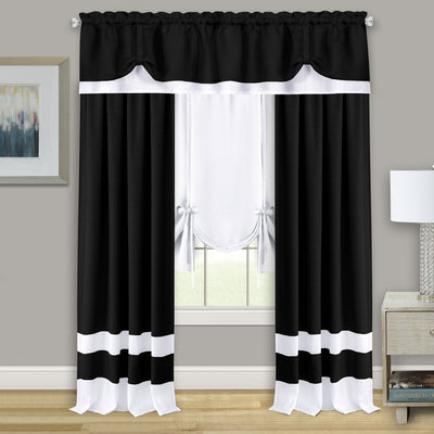 5 of 7:Darcy Window Curtain Tie Up Shade - 58x63 - White 