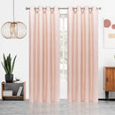 6 of 7:Panel de ventana con ojales de jacquard con eslabones de cadena Sharen, 55 x 84 pulgadas 