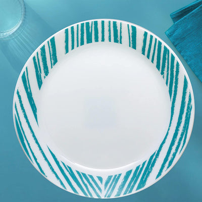 3 of 4:Corelle Everyday Expressions Dining Plates Set, Service for 4, Geometrica 