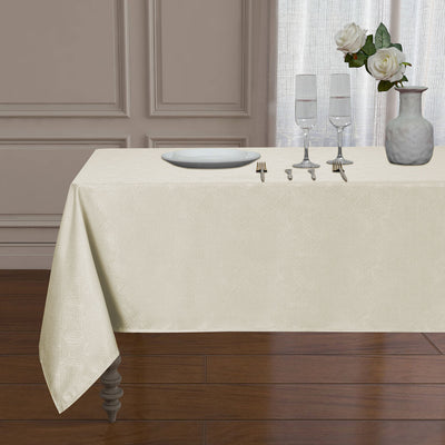 13 of 14:Diamond Jacquard Design Spill Proof Tablecloth 