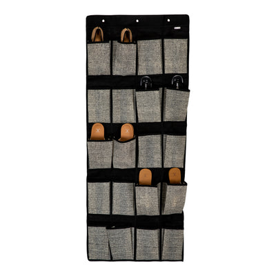 1 of 3:Simplify 20-Pocket  Shoe Organizer in Black 