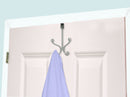 1 of 3:Crochet de suspension double Home Basics pour porte, chromé 