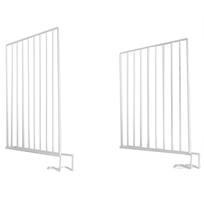 3 of 6:Home Basics Vinyl Coated Steel Shelf Divider, White 