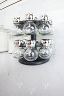 5 of 6:Home Basics 16 Piece Revolving Spice Rack, Black 