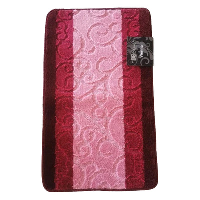 16 of 21:Vienna Scroll Two-Tone Non-Slip Soft Bath Rug, 18x30 Inches 