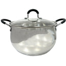 1 of 1:All For You Stainless Steel Casserole Pot with Glass Cover & Handle, Silver, 6.8 Quart 