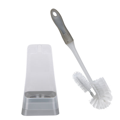 2 of 2:Escobilla y soporte para inodoro cuadrado Bath Bliss 
