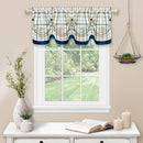 1 of 4:Cenefa Tattersall Tuck con botones - 58x14 - Azul marino 