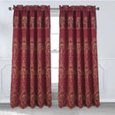 6 of 8:Panneau de fenêtre brodé floral Toulin avec cantonnière et support, 54 x 84 pouces 