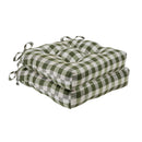 2 of 6:Buffalo Check Tufted - Juego de 2 cojines para silla, 16.0 x 15.0 x 3.0 in 
