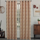 2 of 5:Dinah Leaf Metallic Jacquard Embroidery Window Panel, 55x84 Inches 