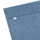 2 of 5:Panneau de fenêtre métallique à passe-tringle Gina en fausse toile, bleu, 132 x 213 cm 