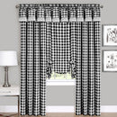 3 of 4:Buffalo Check Window Curtain Panel - 42x95 - Black 