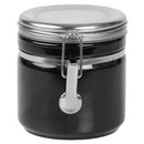 1 of 4:Boîte Home Basics de 750 ml avec couvercle en acier inoxydable, noire 