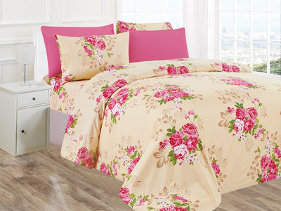 2 of 4:Ensemble de draps luxueux en microfibre infroissable Premius Bouquet 