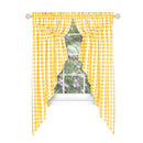2 of 21:Buffalo Check Gathered Swag Window Curtain Pair, 72x63 Inches 