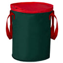 4 of 8:Home Basics Textured PVC Christmas Light Storage Bag, Green 