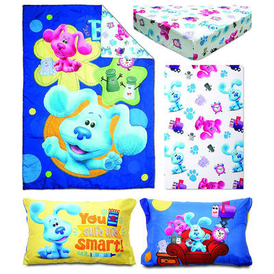 2 of 9:Funhouse Blue's Clues and You 4-Piece Reversible Comforter Set, Toddler Bed Size 