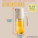 7 of 8:PREMIUS Glass Oil Sprayer Bottle, Natural, 8.45 Ounces 