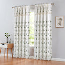 7 of 7:Cheryl Floral Embroidered Window Panel with Attached Valance and Backing, 54x90 Inches 