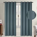 5 of 10:Payton Embossed Room Darkening Grommet Window Panel, 54x84 Inches 