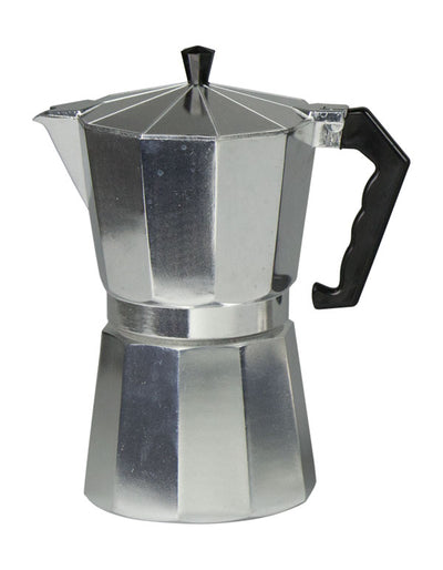 1 of 2:Home Basics 12 Cup Demitasse  Shot Aluminum Stovetop Espresso Maker, Grey 