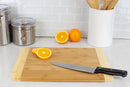 4 of 6:Home Basics Large Dual Tone Bamboo Cutting Board, Natural, 12x16 Inches 