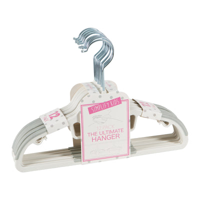 1 of 4:Simplify Kids 12 Pack Collar Saver Ultimate Hangers in White 