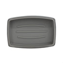4 of 7:Home Basics Jabonera de plástico, gris 