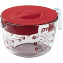 4 of 5:Pyrex Microwave and Oven Safe Glass Measuring Cup Set, 8 Cups 