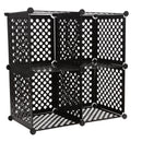 1 of 4:Neu Home Set of 4 Stacking Cubes in Black 