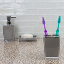 9 of 14:Home Basics Break-Resistant Plastic Tumbler, Grey 
